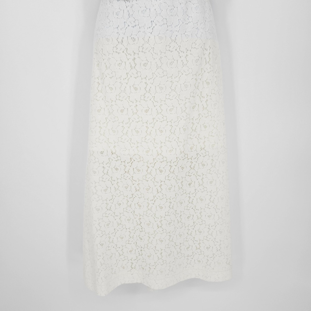 Old‎ Navy  Womens Feminine Dainty Festival Romantic Midi Skirt XL Ivory Lace NWT